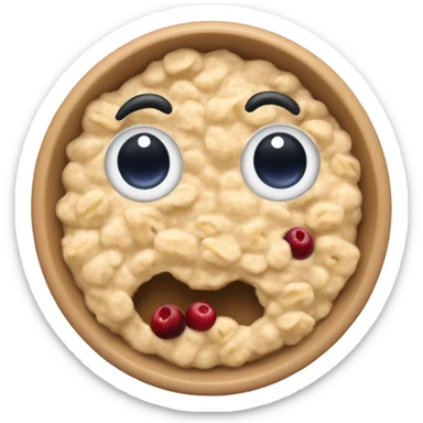 oatmeal with berries sticker