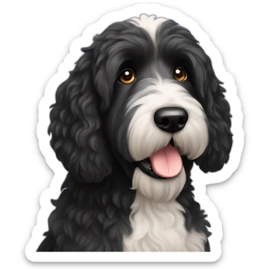 black-laberdoodle-dog sticker