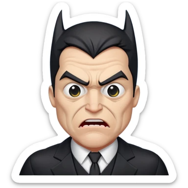 Batman smelled something bad and is disgusted  sticker