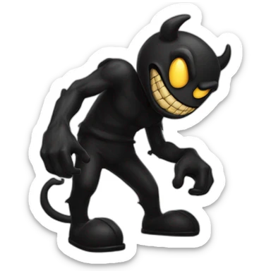 Bendy the ink demon sticker