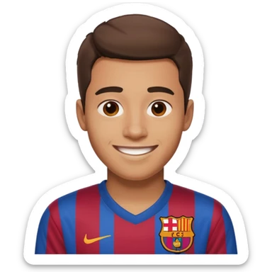 He was born at the age of 16 wearing a Barcelona shirt sticker