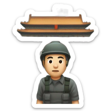 Tiananmen sticker