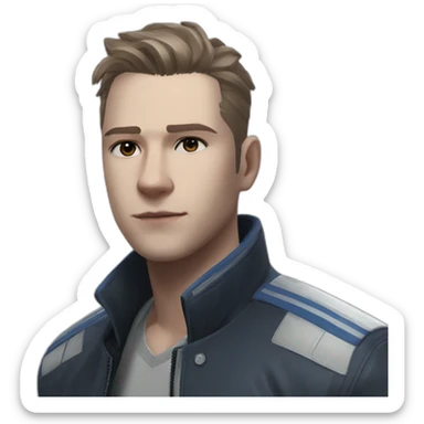 Connor detroit become human sticker