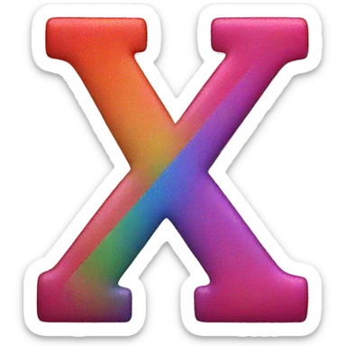 Gay transgender alphabet letter sticker