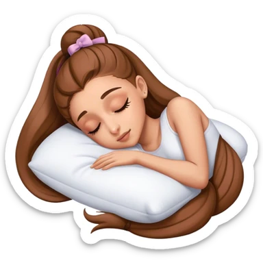 Ariana Grande sleeping sticker