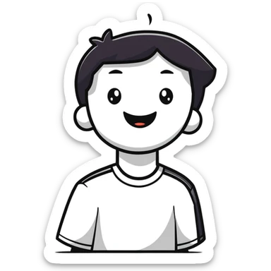 person looking relieved as pressure is released sticker