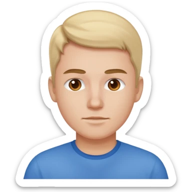 Blu shirt cute sticker