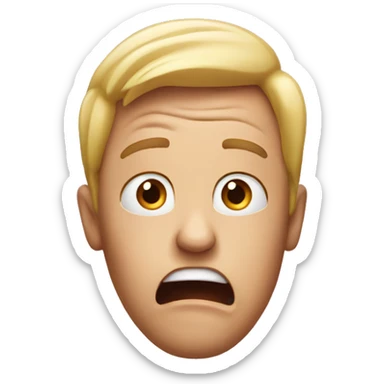 An emoji who is extremely shocked sticker