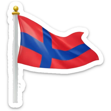 Drapeau français avec croix de lorraine  sticker