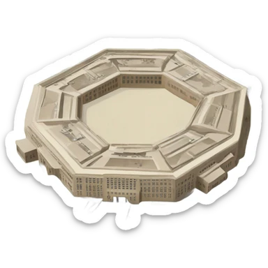 The Pentagon, usa building sticker