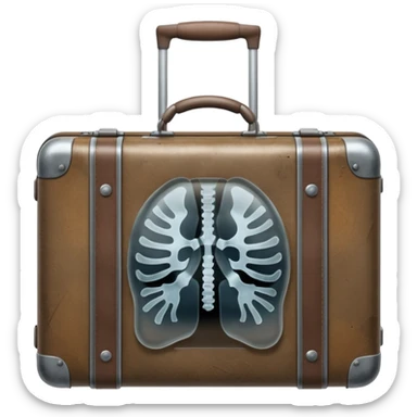 Suitcase Sca X ray sticker