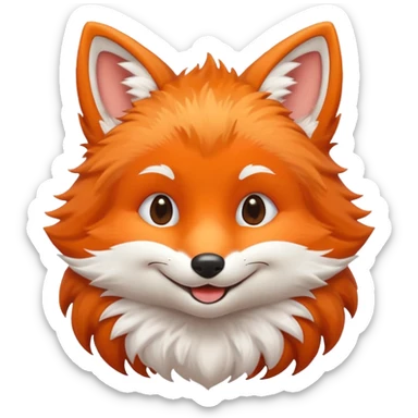 Renard mignon sticker