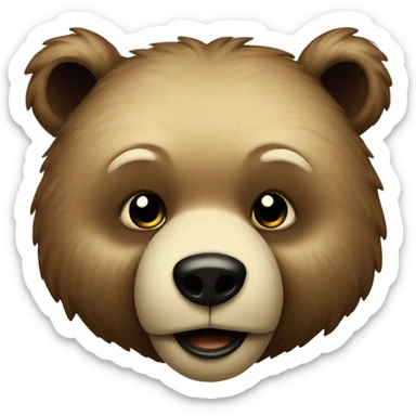 Bear vintage sticker