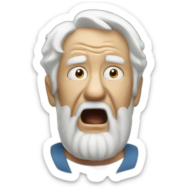 old man yells at cloud sticker