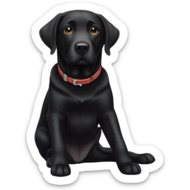 black labrador retriever sticker