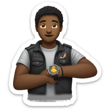  A 18 year-old kid that has an eagle at his wrist sticker