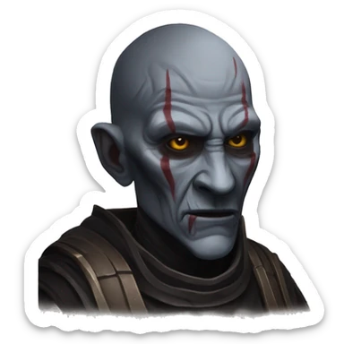 Dark malgus from star wars the old republic sticker
