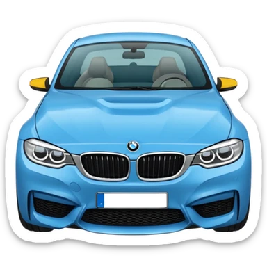 Make emoji of bmw logo sticker