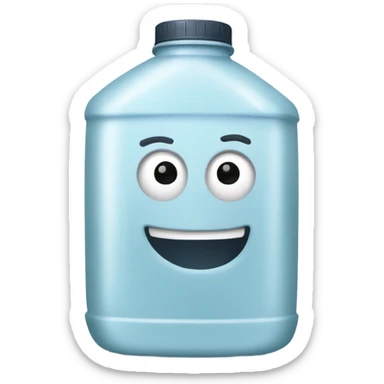 big laundry detergent jug sticker