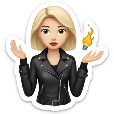 woman thief chic sticker