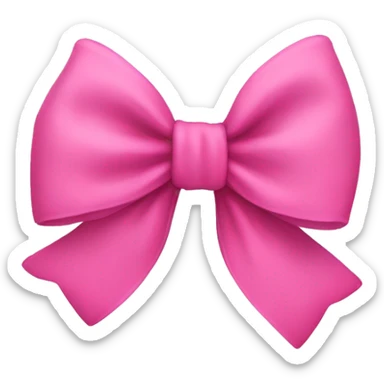 Pink bow sticker