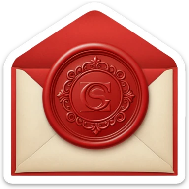 wax seal envelope sticker