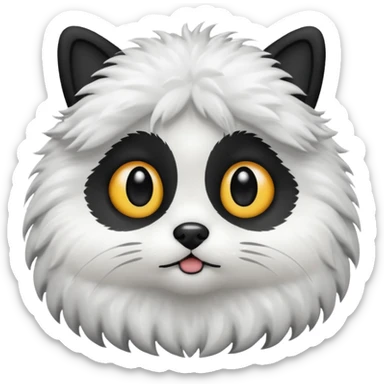 Pet Black&White style sticker