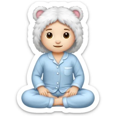 fluffy pyjamas sticker
