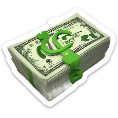 money with now on it sticker