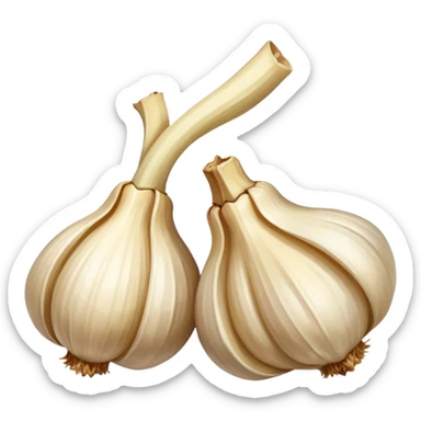 dried peeled garlic sticker
