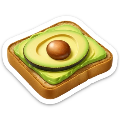 avocado toast no pit sticker