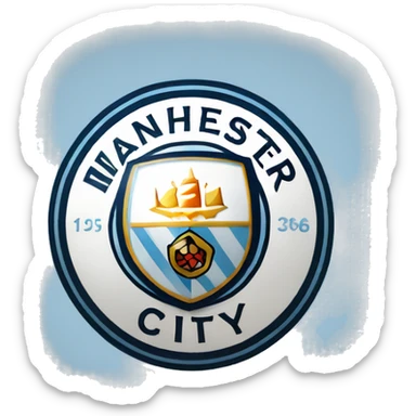 manchester city logo sticker