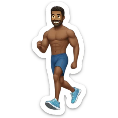 Guy who skips leg day sticker