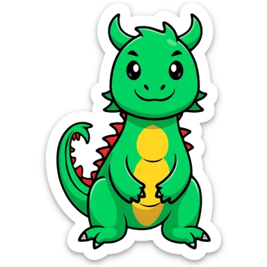Fierce dragon sticker