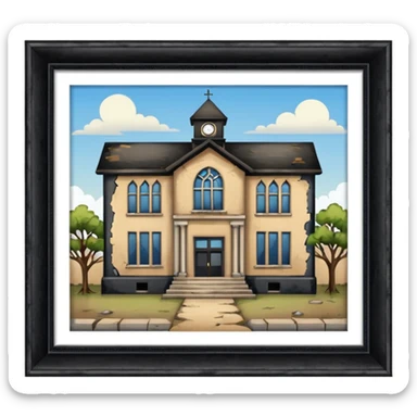 Abandoned school sticker