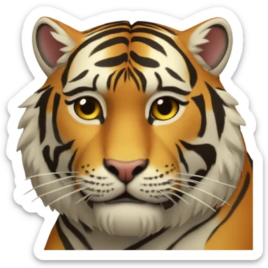 Tigre cansado sticker
