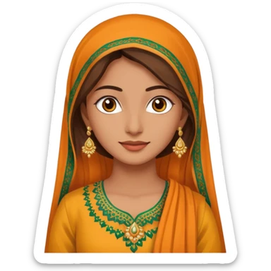 Salwar kameez sticker