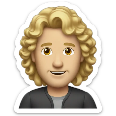 will ferrel with long blonde hair sticker