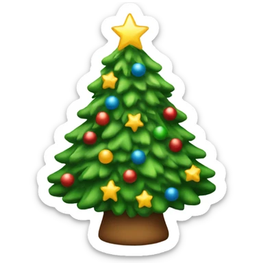 christmas tree sticker