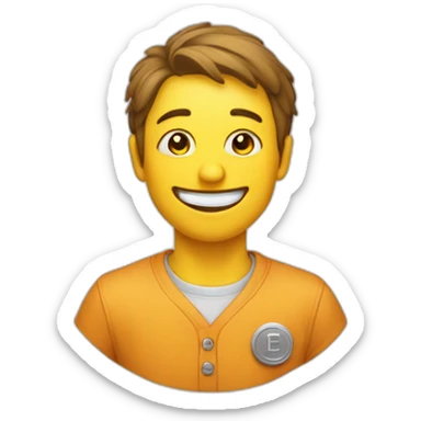 Pleure avec un sourire au coin smiley sticker
