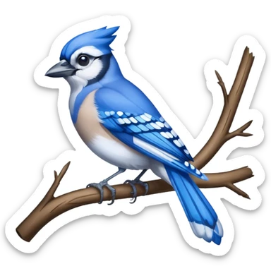 Blue jay sticker