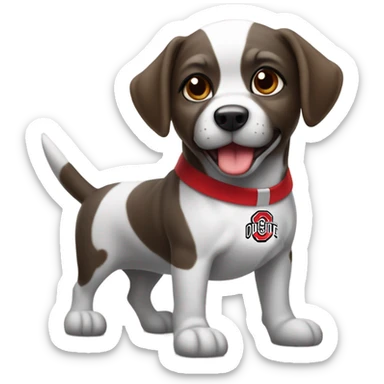 Ohio state dog sticker