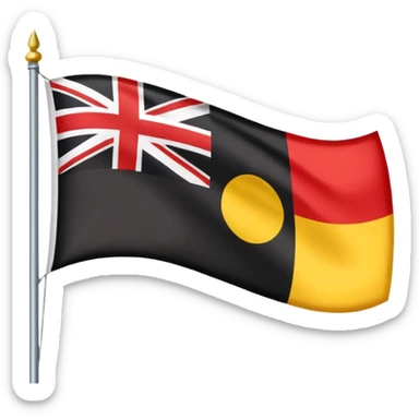 indigenous australia flag sticker