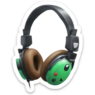 Cute gaming headset sticker
