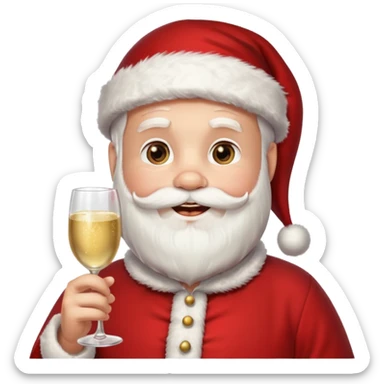 Santa Claus new year sticker