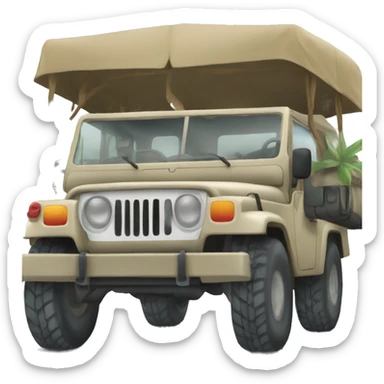Safari jeep sticker