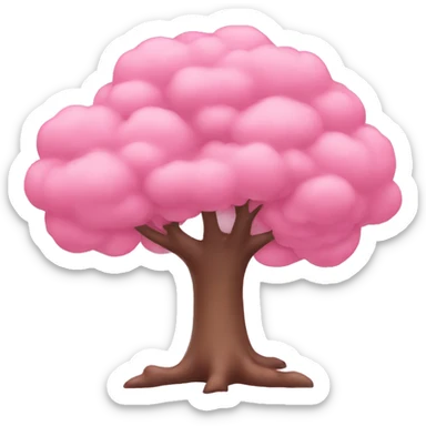 Babypink tree  sticker