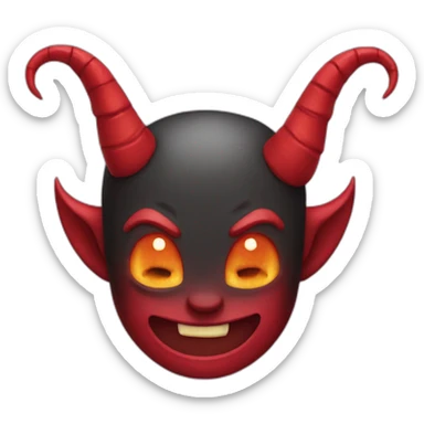 Devil horns sticker