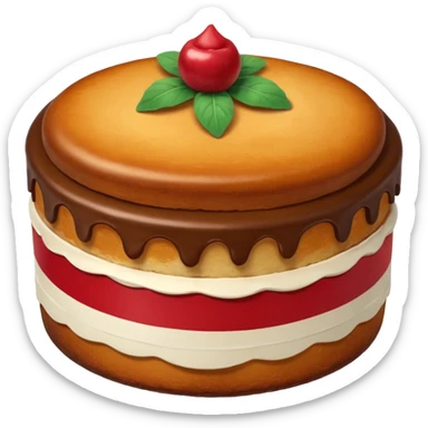 simple and cute Basque cake emoji sticker