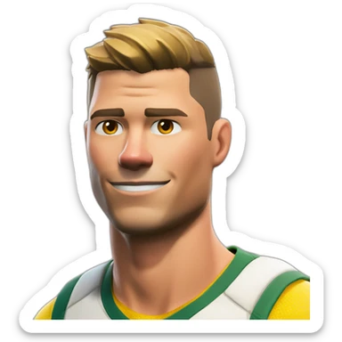 jonesy de fortnite serre la main à cristiano ronaldo sticker